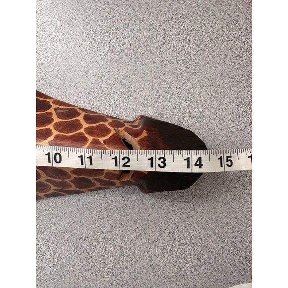 Wood Carved Decorative Zebra Girrafe Heads Hand Made - Picture 6 of 9